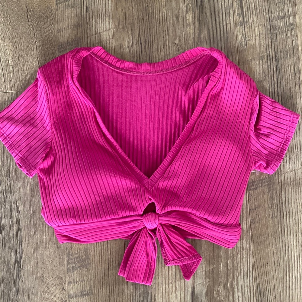 Robin Piccone crop T swimsuit top